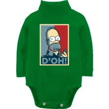 Детское боди с длинным рукавом с Гомером "D`oh!"